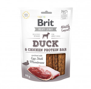 Brit Jerky Duck Protein Bar skanėstas 80 g