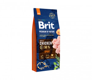 Brit Premium By Nature Sport sausas pašaras šunims 3 kg
