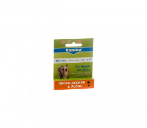 Canina Petvital Novermin lašai šunims iki 15kg 2ml